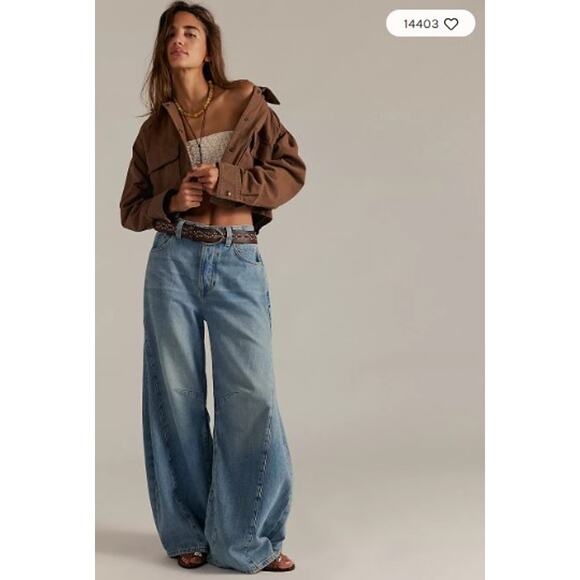 Free People Denim - We The Free People Eden High Slouchy Flare Jeans Size 30 High Waist